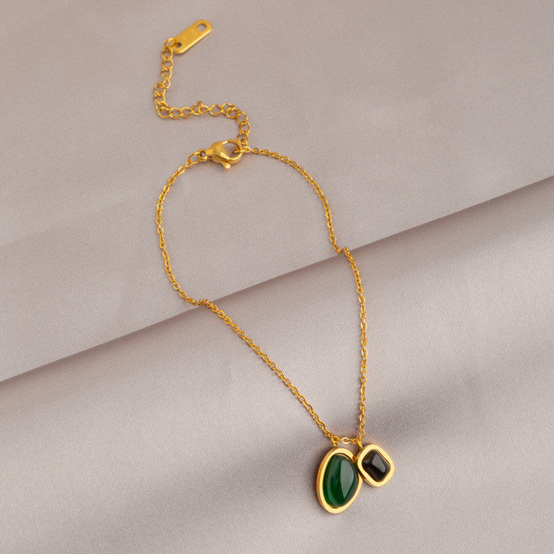 2025 New Trendy Women’s Anklet | 18K Gold Titanium Steel, Color-Fade Resistant, Elegant INS Versatile Foot Jewelry