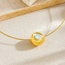 Load image into Gallery viewer, 【Pendant Necklace】Solo Diamond Elegance | Women Minimalist Hypoallergenic Mirror-Polished Chain