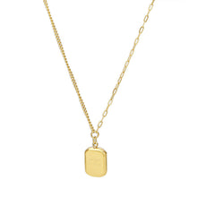 Charger l&#39;image dans la galerie, Gold Geometric Pendant Necklace Set | Minimalist Layered Chains with Letter &amp; Shape Charms | Korean-Inspired Daily Jewelry