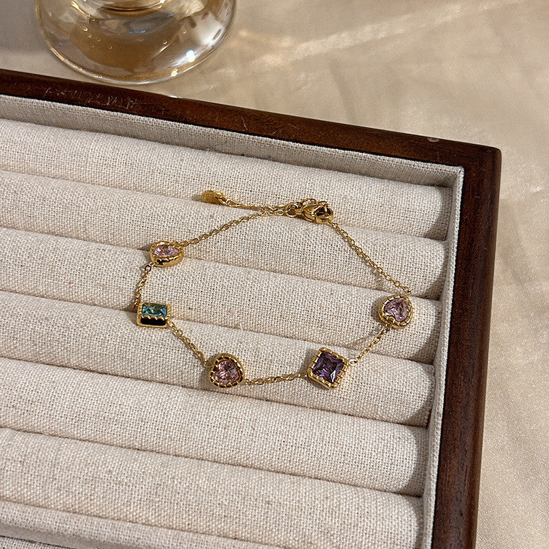 Tropical Garden Cuff | Pastel Zirconia Harmony for Baju Kurung & Raya