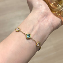 Charger l&#39;image dans la galerie, Tropical Garden Cuff | Pastel Zirconia Harmony for Baju Kurung &amp; Raya