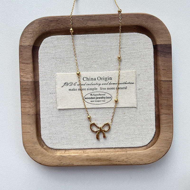 Gold Geometric Pendant Necklace Set | Minimalist Layered Chains with Letter & Shape Charms | Korean-Inspired Daily Jewelry