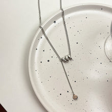 Charger l&#39;image dans la galerie, Silver &#39;M&#39; Initial &amp; Smiley Face Necklace | Hypoallergenic Personalized Jewelry for Girls | Adjustable 50cm Daily Gift