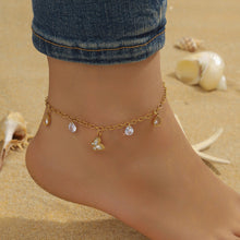 Charger l&#39;image dans la galerie, 【Anklet】Multi-Charms Elegance | Women Adjustable Beach-Ready Design with Pearl &amp; Butterfly Accents