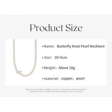 Charger l&#39;image dans la galerie, Titanium Steel Pearl Necklace | Hypoallergenic Butterfly Clasp | AAA Freshwater Pearls for Weddings/Daily