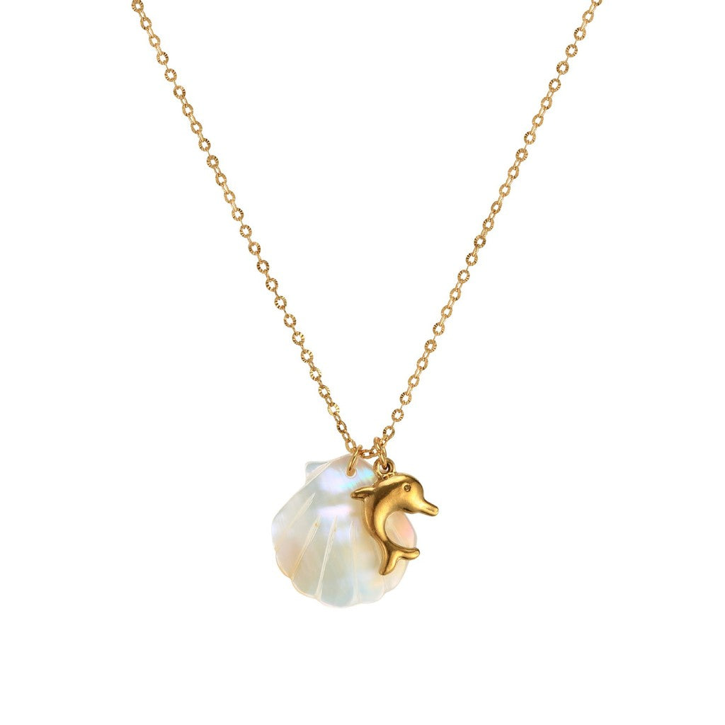Oceanic Charm Necklaces | Titanium Steel Shell & Starfish Motifs for Tropical Elegance