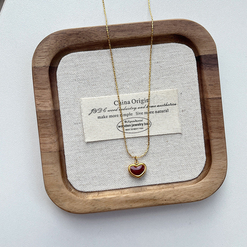 Gold Geometric Pendant Necklace Set | Minimalist Layered Chains with Letter & Shape Charms | Korean-Inspired Daily Jewelry