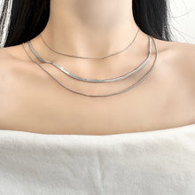 Charger l&#39;image dans la galerie, Layered Gold &amp; Silver Necklace Set | 3 Adjustable Minimalist Chains | Hypoallergenic Daily Jewelry for Women