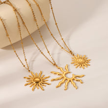 Charger l&#39;image dans la galerie, Solar Radiance Elegance | Sun Motif Necklace for Baju Kurung &amp; Raya Splendor