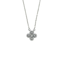Charger l&#39;image dans la galerie, Titanium Steel Four-Leaf Clover Necklace | Hypoallergenic Diamond-Accent Jewelry | Lucky Charm Gift for Women