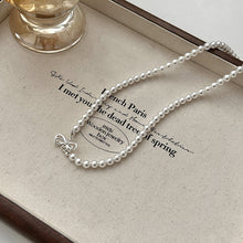 Charger l&#39;image dans la galerie, Titanium Steel Pearl Necklace | Hypoallergenic Butterfly Clasp | AAA Freshwater Pearls for Weddings/Daily
