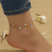 Charger l&#39;image dans la galerie, 【Anklet】Multi-Charms Elegance | Women Adjustable Beach-Ready Design with Pearl &amp; Butterfly Accents