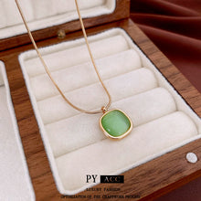 Charger l&#39;image dans la galerie, Tropical Jade Harmony | Rose Gold Pendant for Baju Kurung &amp; Raya Sophistication
