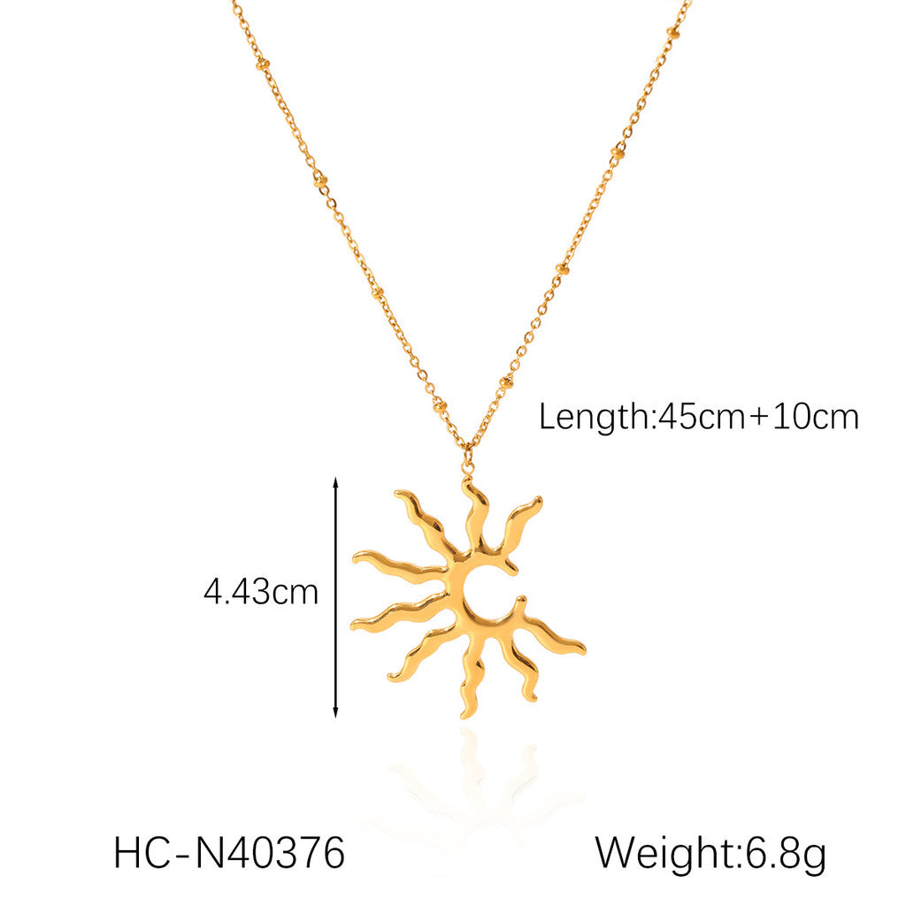 Solar Radiance Elegance | Sun Motif Necklace for Baju Kurung & Raya Splendor