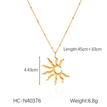 Charger l&#39;image dans la galerie, Solar Radiance Elegance | Sun Motif Necklace for Baju Kurung &amp; Raya Splendor