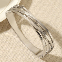 Charger l&#39;image dans la galerie, 【Bangle Bracelet】Celestial Geometry | Dual-Tone Titanium Steel with Precision Dimensioning