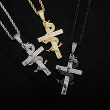 Charger l&#39;image dans la galerie, YOSZO Chinese Dragon Cross Pendant