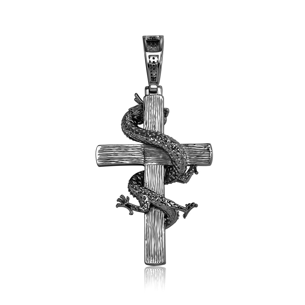 YOSZO Chinese Dragon Cross Pendant